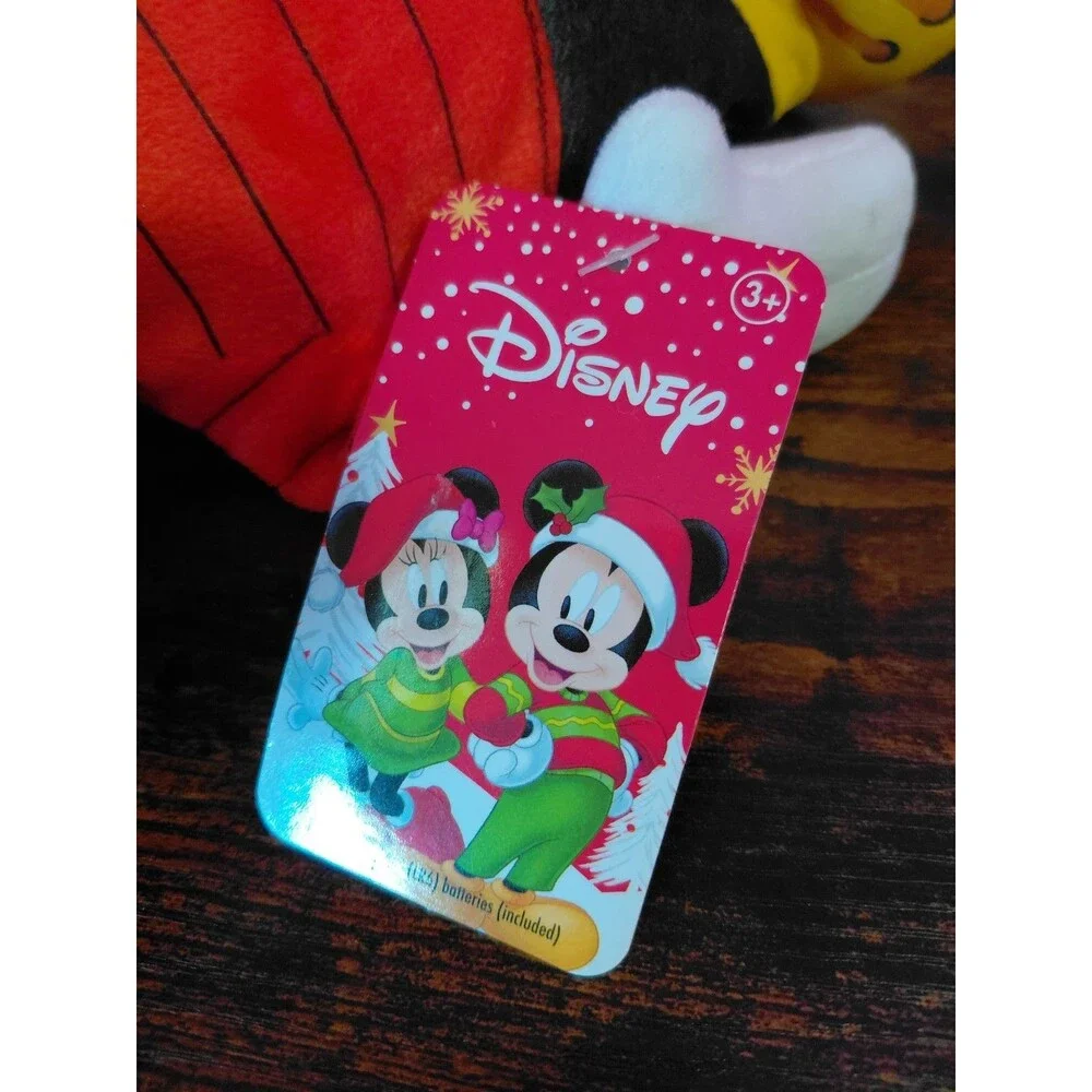 Disney Holiday Christmas Singing Mickey Mouse Plush DECK THE HALLS Ski 12